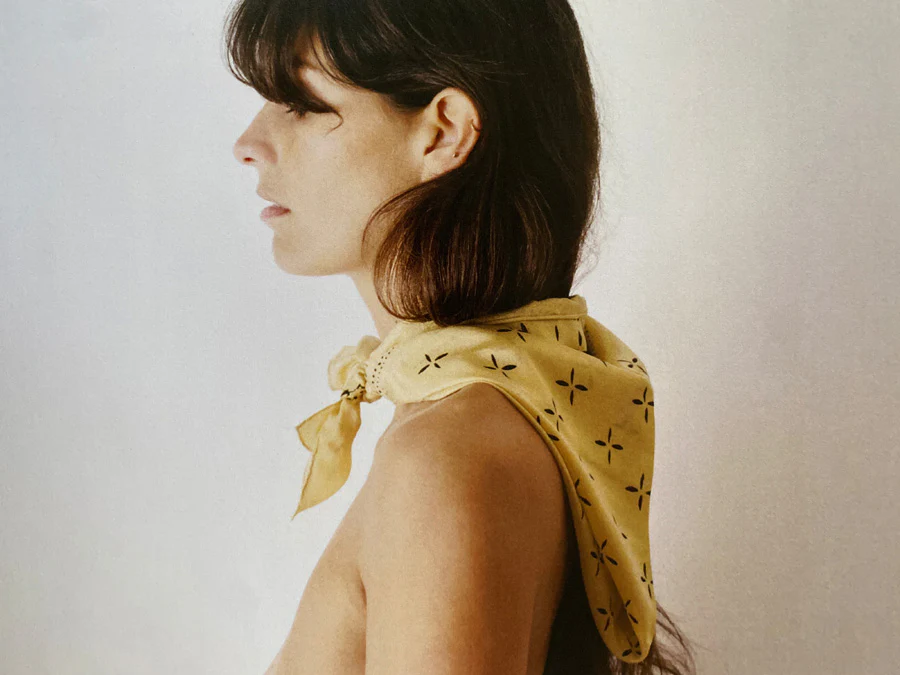 1930s Bandana, Regen Silk, Hay - Image 5