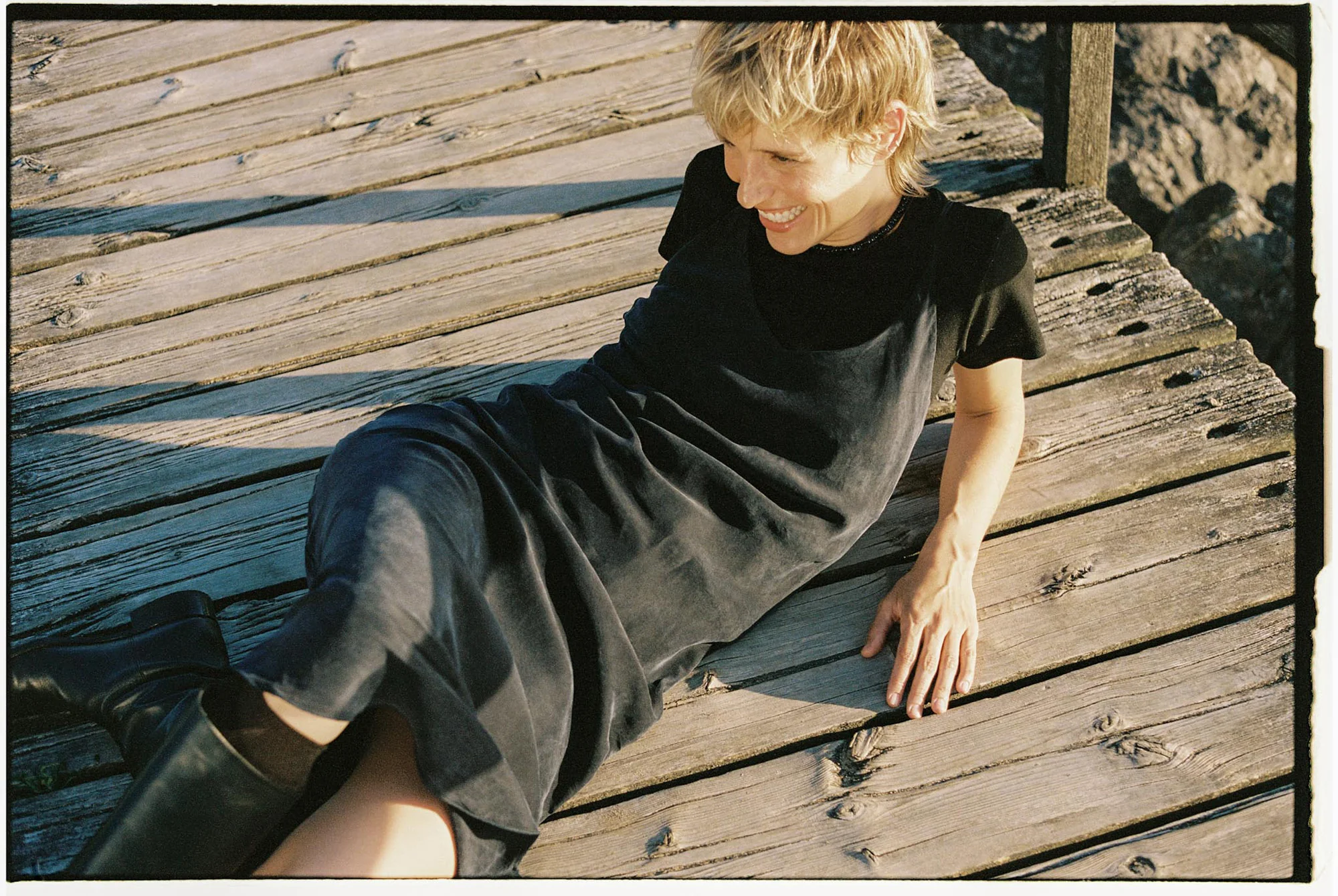 Anaise Slip Dress, Japanese Cupro, Midnight - Image 4