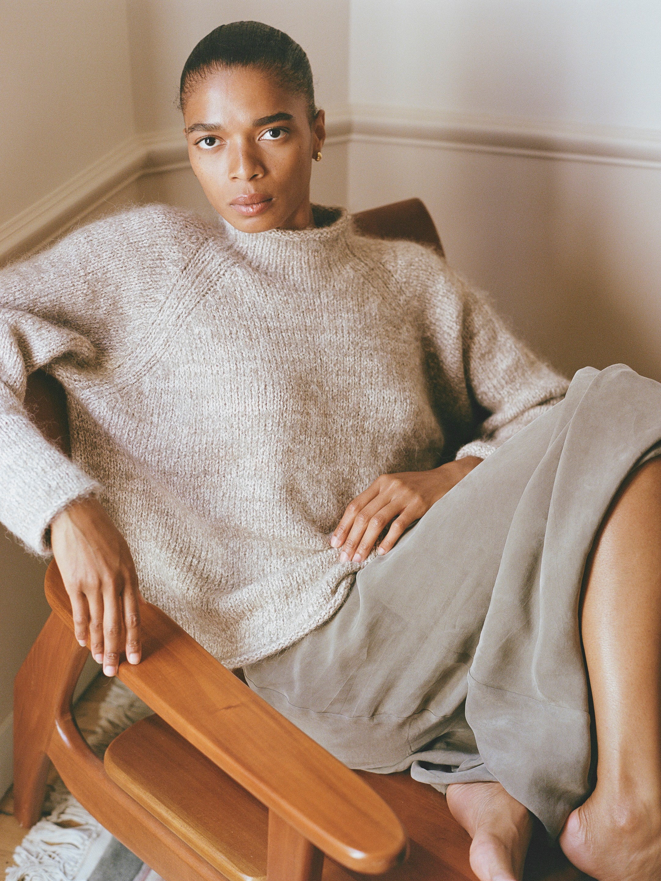 Lana Sweater, Suri Bouclé, Marled Ash - Image 4