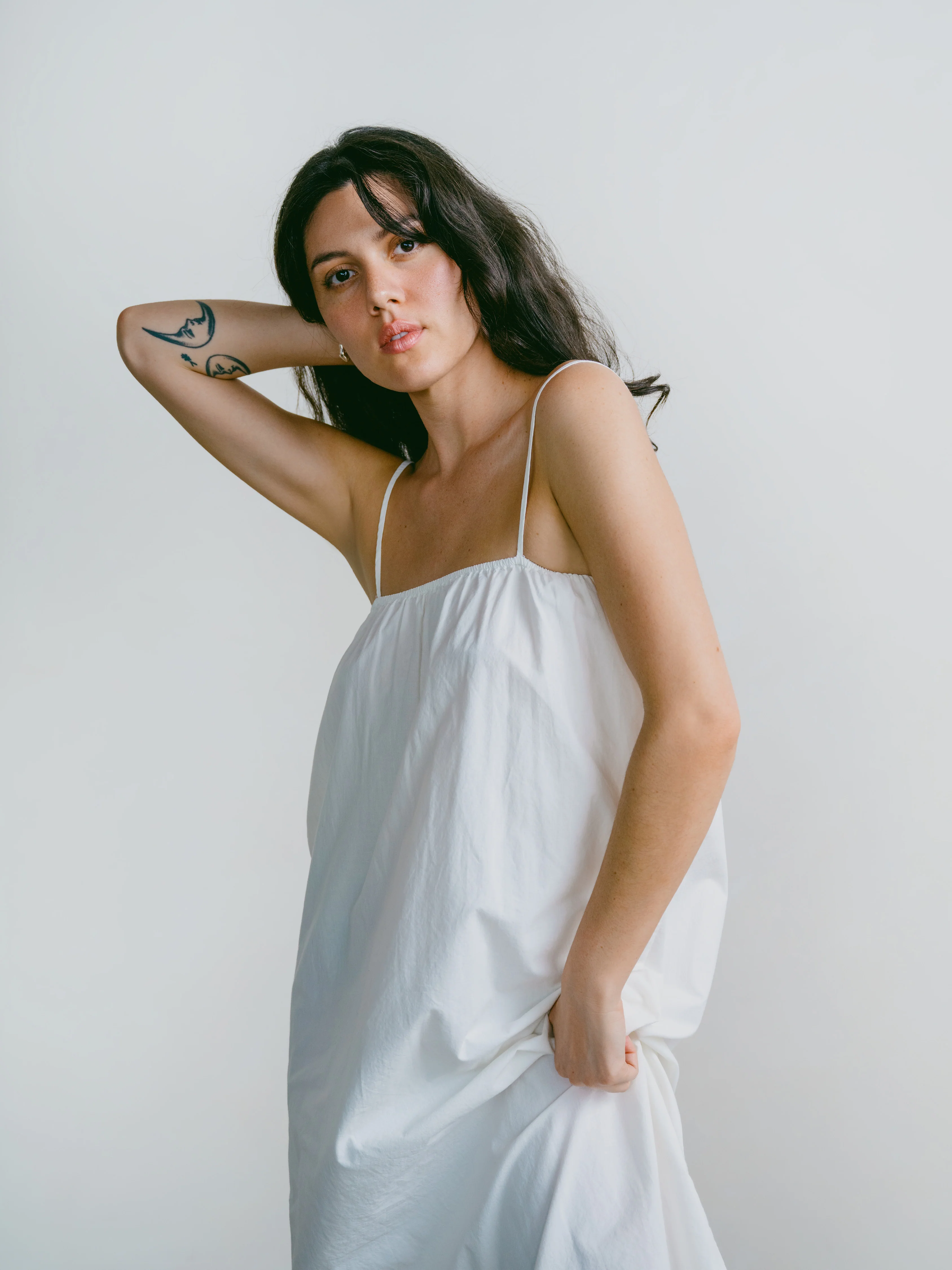 Marta Dress, Organic Batiste, Natural - Image 3