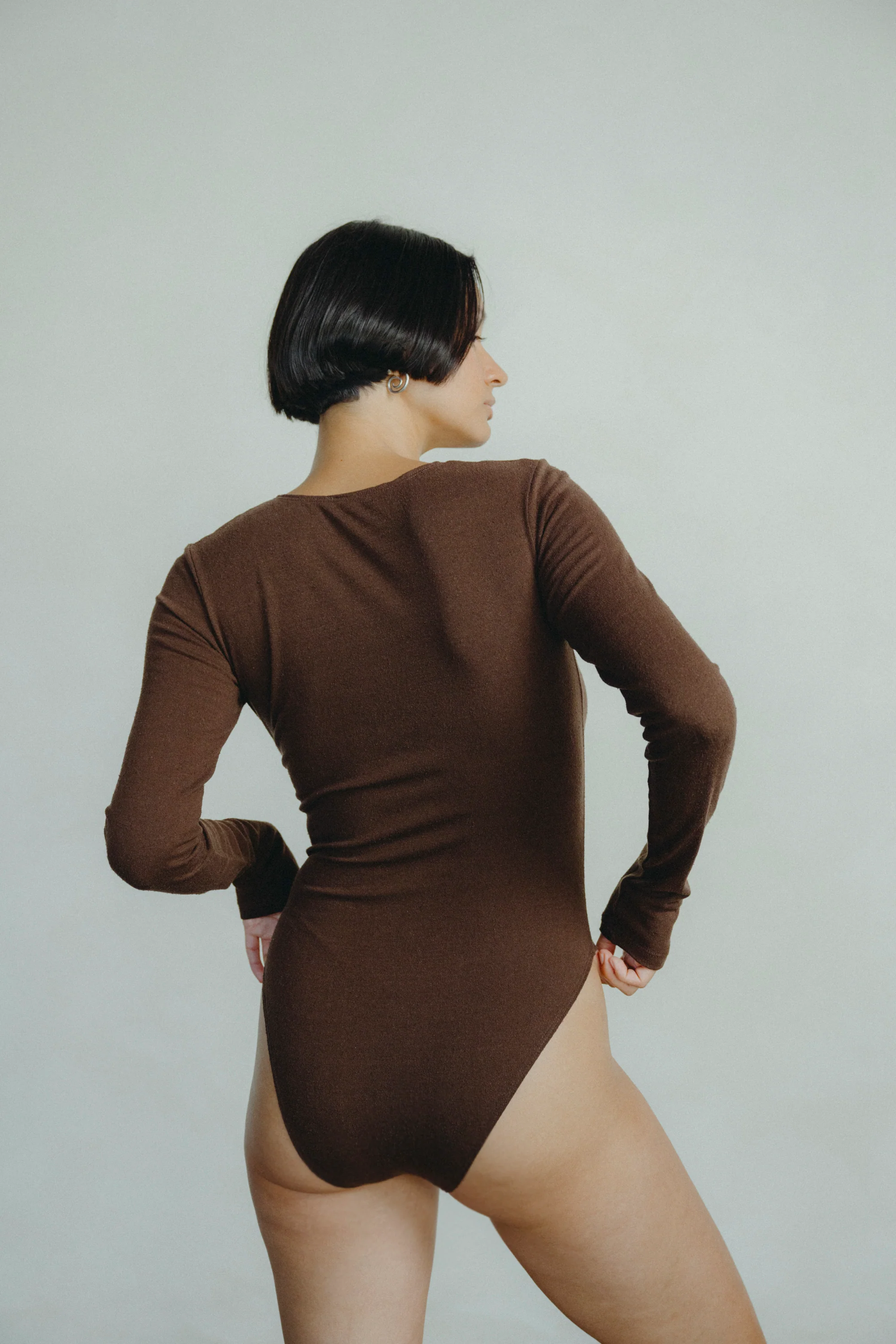 Naomi Bodysuit, Regen Silk Noil Jersey, Manzanita - Image 4