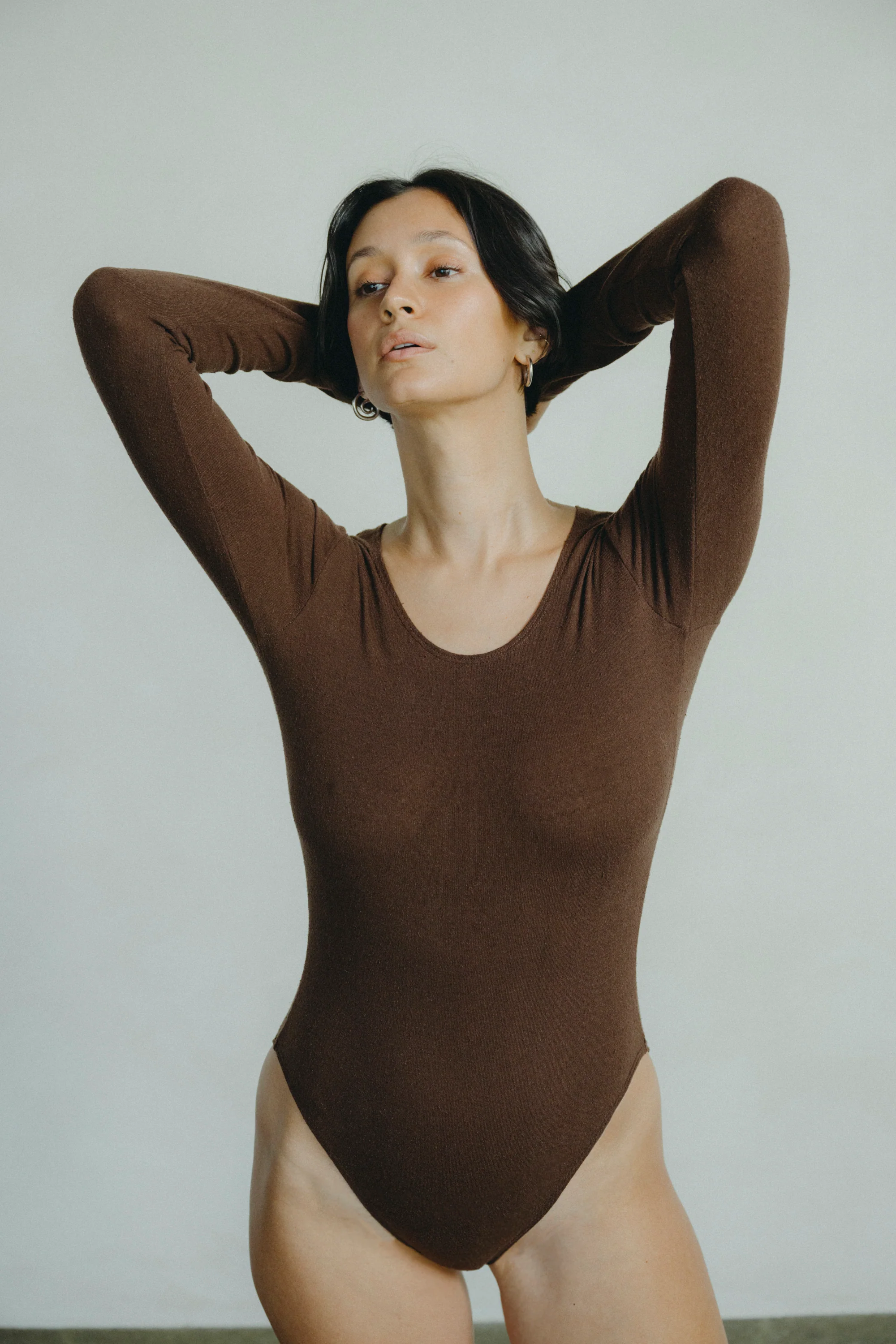Naomi Bodysuit, Regen Silk Noil Jersey, Manzanita - Image 5