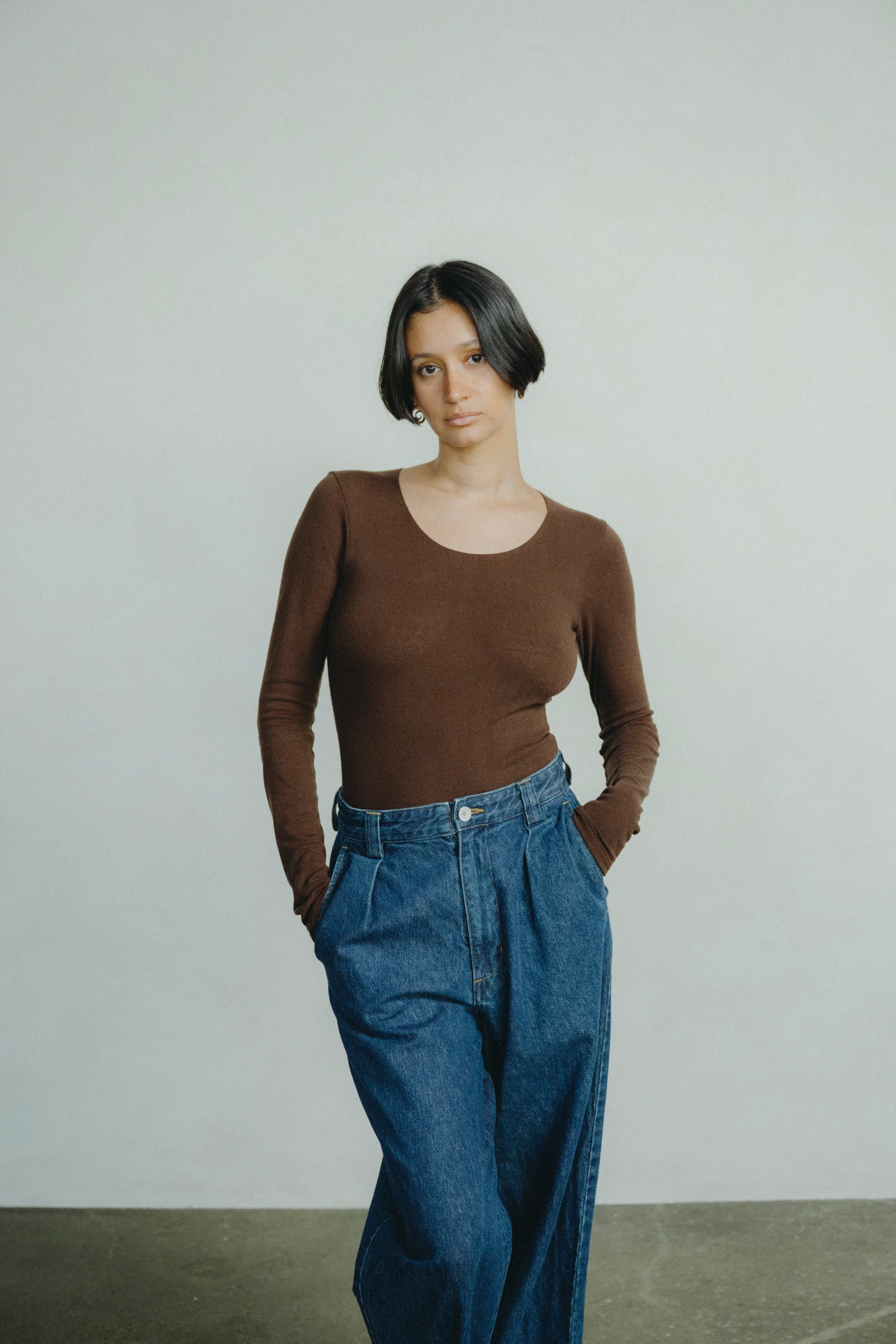 Naomi Bodysuit, Regen Silk Noil Jersey, Manzanita - Image 6